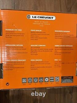 Le Creuset Cast Iron Round Dutch Oven Sauteuse 9.5inch, 3.5qt, Made In France
