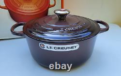 Le Creuset Cast Iron Signature Dutch Oven / Cocotte 5.5 qt Ganache NIB