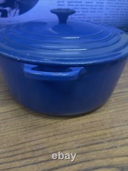 Le Creuset Classic Dutch Oven #30 9qt Blue Enameled 12 x 6 deep France