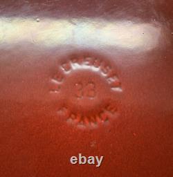 Le Creuset Classic Oval Dutch Oven Red Cerise 8 Qt. #33 EUC Rare