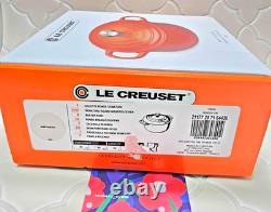 Le Creuset Cocotte Ronde 20cm 2-3/4 Qt Meringue Cast Iron Dutch oven UNUSED