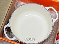 Le Creuset Cocotte Ronde 20cm 2-3/4 Qt Meringue Cast Iron Dutch oven UNUSED