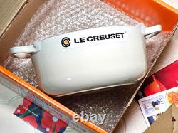 Le Creuset Cocotte Ronde 20cm 2-3/4 Qt Meringue Cast Iron Dutch oven UNUSED