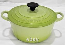 Le Creuset Cocotte Rondo 18cm 2Qt Kiwi Green Enamel Cast Iron Dutch Oven withLid