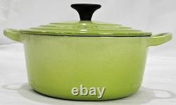 Le Creuset Cocotte Rondo 18cm 2Qt Kiwi Green Enamel Cast Iron Dutch Oven withLid