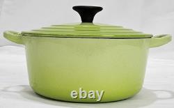 Le Creuset Cocotte Rondo 18cm 2Qt Kiwi Green Enamel Cast Iron Dutch Oven withLid