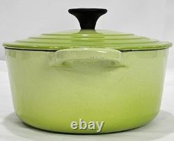Le Creuset Cocotte Rondo 18cm 2Qt Kiwi Green Enamel Cast Iron Dutch Oven withLid