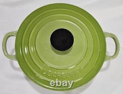 Le Creuset Cocotte Rondo 18cm 2Qt Kiwi Green Enamel Cast Iron Dutch Oven withLid
