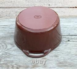Le Creuset Cousances Cast Iron 30 Oval Dutch Oven with Lid Chestnut 6-1/2 Qt