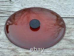 Le Creuset Cousances Cast Iron 30 Oval Dutch Oven with Lid Chestnut 6-1/2 Qt