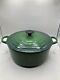 Le Creuset Dark Green Cast Iron Dutch Oven #26 5.5 Qt Excellent