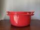 Le Creuset Doufeu 10.5 #26 France Enameled Cast Iron Dutch Oven Red 5 Qt