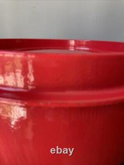 Le Creuset Doufeu 10.5 #26 France Enameled Cast Iron Dutch Oven Red 5 QT