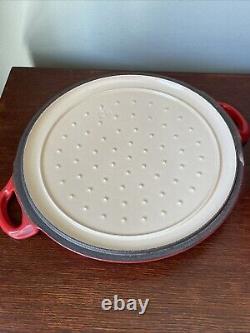 Le Creuset Doufeu 10.5 #26 France Enameled Cast Iron Dutch Oven Red 5 QT