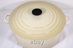 Le Creuset Dutch Oven #30 9 Qt / 8.4 Liters Cream Color Vintage France