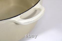 Le Creuset Dutch Oven #30 9 Qt / 8.4 Liters Cream Color Vintage France