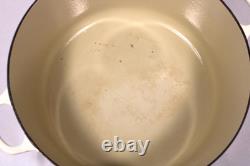 Le Creuset Dutch Oven #30 9 Qt / 8.4 Liters Cream Color Vintage France
