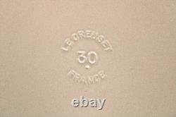 Le Creuset Dutch Oven #30 9 Qt / 8.4 Liters Cream Color Vintage France