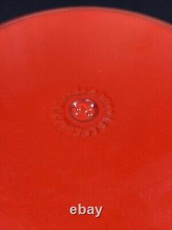 Le Creuset Dutch Oven 5.5 Qt Red Enamel Cast Iron #26 France Matching Lid