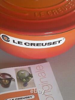 Le Creuset Enamel Cast Iron Round Dutch Oven 2 Qt In Flame France