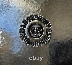 Le Creuset Enameled Black #25 Cast Iron Signature Oval Dutch Oven with Lid 3.5 qt