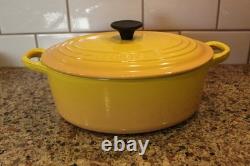 Le Creuset Enameled Cast Iron 2-3/4 qt Oval Dutch Oven Pot & Lid Nectar Dijon 23