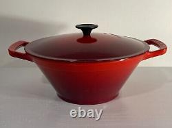 Le Creuset Enameled Cast Iron Dutch Oven Cassoulet 4 Qt #28 Cherry Red