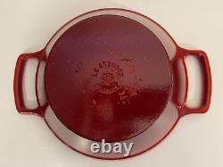 Le Creuset Enameled Cast Iron Dutch Oven Cassoulet 4 Qt #28 Cherry Red