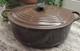 Le Creuset Enameled Cast Iron Oval Dutch Oven 4.25 Qt #27 Brown Withlid L92