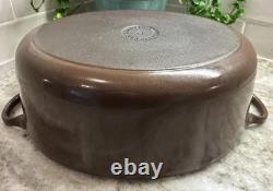 Le Creuset Enameled Cast Iron Oval Dutch Oven 4.25 Qt #27 Brown withLid L92