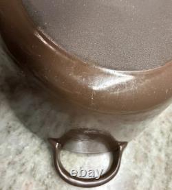 Le Creuset Enameled Cast Iron Oval Dutch Oven 4.25 Qt #27 Brown withLid L92