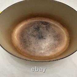 Le Creuset Enameled Cast Iron Oval Shape No 31 Dutch Oven Yellow With Lid France
