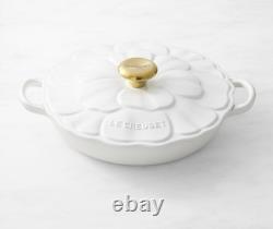 Le Creuset Enameled Cast Iron Petal Braiser, 2 1/4-Qt, New In Box