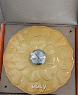 Le Creuset Enameled Cast Iron Petal Braiser, 2 1/4-Qt, New In Box, Honey Color