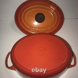 Le Creuset Enameled Cast Iron Signature Oval Dutch Oven, 3.5 qt. Flame Msrp $400