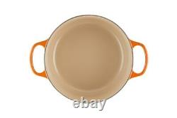 Le Creuset Enameled Cast Iron Signature Round Dutch Oven, 5.5 Quart, Flame