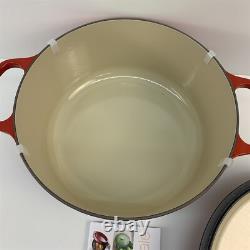 Le Creuset Enameled Cast Iron Signature Round Dutch Oven, 7.25 qt, Cherry