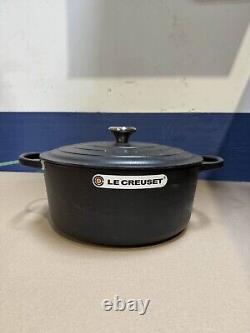 Le Creuset Enameled Cast Iron Signature Round Dutch Oven, 9 Quart, Satin Black