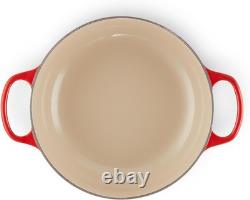 Le Creuset Enameled Cast Iron Signature Round Dutch Oven withLid 3-1/2 Qt Cerise