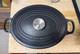 Le Creuset France #25 3.5 Quart 9 3/4 Oval Satin Black Enamel Dutch Oven