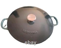 Le Creuset France #26 Gray Enameled Cast Iron 5.5 Qt Dutch Oven With Lid