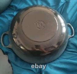 Le Creuset France #26 Gray Enameled Cast Iron 5.5 Qt Dutch Oven With Lid