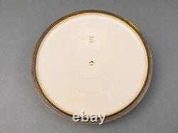 Le Creuset France #E Vintage Yellow Enamel Round Cast Iron Dutch Oven With Lid