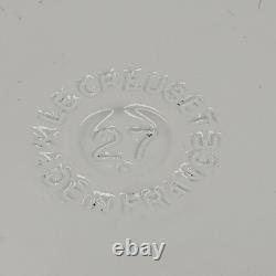 Le Creuset France Oval Cocotte Dutch Oven #27 White Cast Iron 4.5 Quart Pot Lid