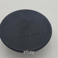 Le Creuset France Oval Cocotte Dutch Oven #27 White Cast Iron 4.5 Quart Pot Lid
