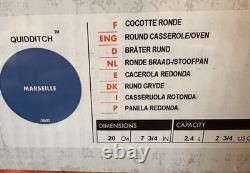 Le Creuset Harry Potter Quidditch Marseille 2.75 Qt Dutch Oven. Cast Iron NIB