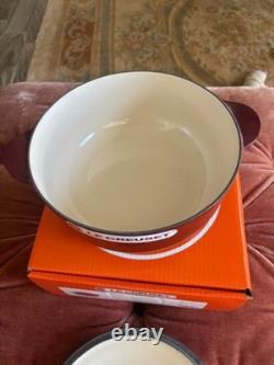 Le Creuset LEGUMIER Dutch Oven Cast Iron #24, 4 Qt, Rhode