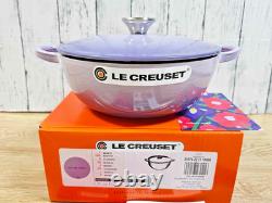 Le Creuset Marmite 22cm 2.7Qt Soup Pot Bluebell Purple Cast Iron Dutch Oven NEW