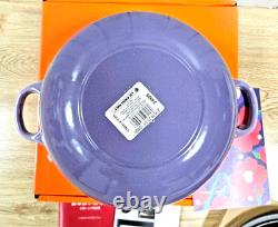 Le Creuset Marmite 22cm 2.7Qt Soup Pot Bluebell Purple Cast Iron Dutch Oven NEW