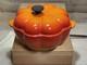 Le Creuset Orange Pumpkin Cocotte Dutch Oven Cast Iron Enamel Coated 2qt 1.9l